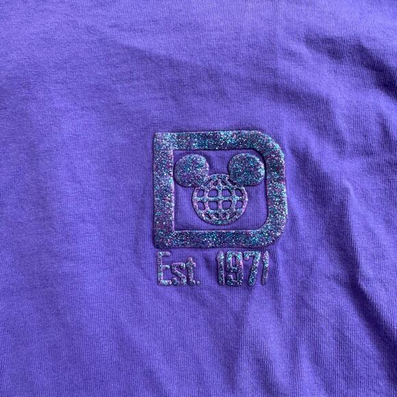 Walt Disney World 2019 Purple Potion Spirit Jersey Sweater Shirt Sz S RARE - Picture 6 of 11